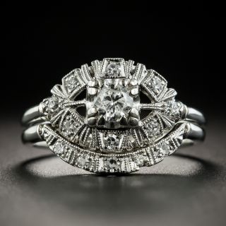 Mid-Century .27 Carat Diamond Wedding Set - 2