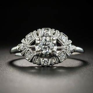 Mid-Century .27 Carat Diamond Wedding Set
