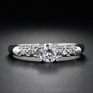 Mid-Century .30 Carat Diamond Engagement Ring