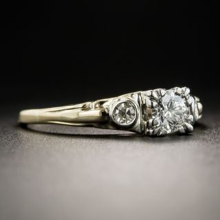 Mid Century .30 Carat Diamond Engagement Ring