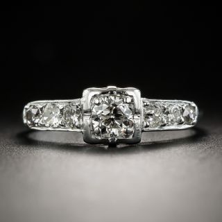 Mid-Century .30 Carat Diamond Engagement Ring