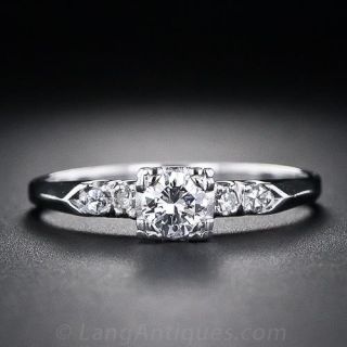 Mid-Century .30 Carat Diamond Solitaire