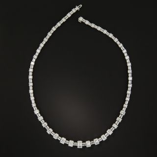 Mid-Century 33 Carat Emerald-Cut Diamond Necklace - GIA - 5