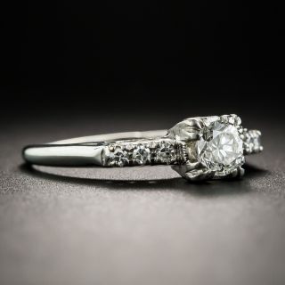 Mid-Century .35 Carat Diamond Engagement Ring 