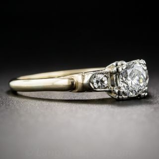 Mid-Century .38 Carat Diamond Engagement Ring