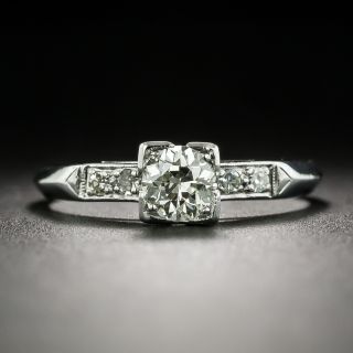Mid-Century .40 Carat Diamond Engagement Ring - 2
