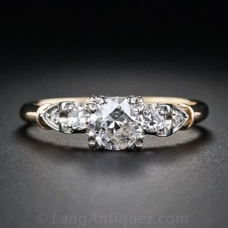 Mid-Century .40 Carat Diamond Engagment Ring