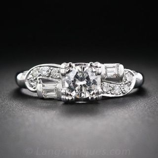 Mid-Century .45 Carat Diamond Engagement Ring