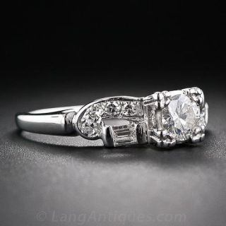 Mid-Century .45 Carat Diamond Engagement Ring