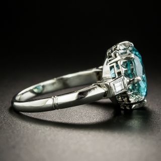 Mid-Century 5.00 Carat Zircon and Diamond Ring