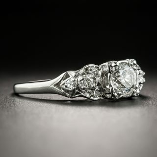 Mid-Century .51 Carat Diamond Engagement Ring by Krementz
