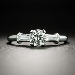 Mid Century .58 Carat Diamond Engagement Ring - 2
