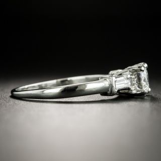 Mid Century .58 Carat Diamond Engagement Ring