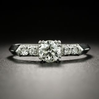 Mid-Century .60 Carat Diamond Engagement Ring - 1