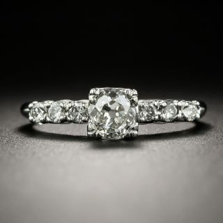 Mid-Century .65 Carat Diamond Engagement Ring - 3