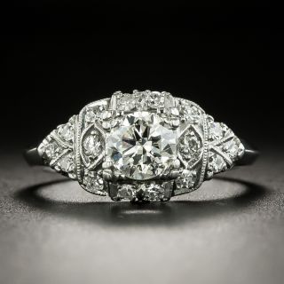 Mid-Century .68 Carat Diamond Engagement Ring - 2