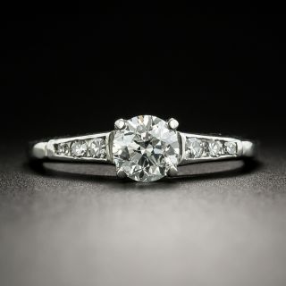 Mid-Century .70 Carat Diamond Engagement Ring - 2