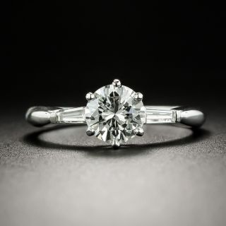 Mid-Century .76 Carat Diamond Engagement Ring - GIA G SI2 - 2