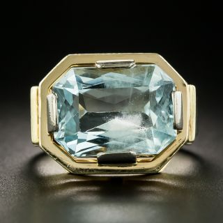 Retro 8.00 Carat Aquamarine Ring - 2