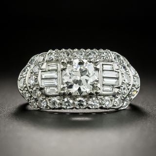 Mid-Century .83 Carat Diamond Engagement Ring by Granat Brothers - GIA G SI1 - 3