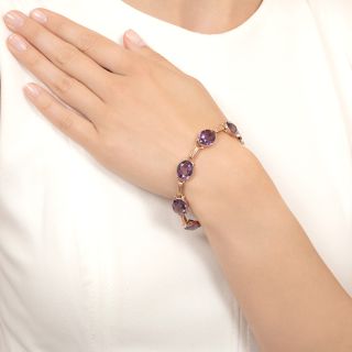 Mid-Century Amethyst Bracelet by Binder Brothers