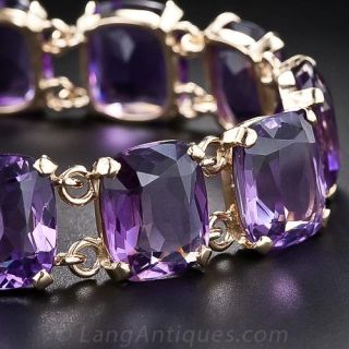 Mid-Century Amethyst Bracelet