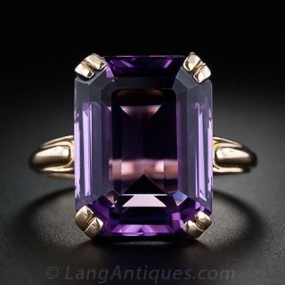 Mid-Century Amethyst Ring