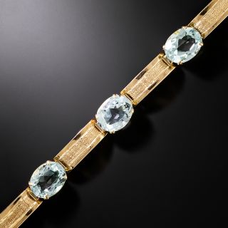 Mid-Century Aquamarine Bracelet - 2