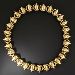 Mid-Century Austrian Leaf Motif Necklace - 2