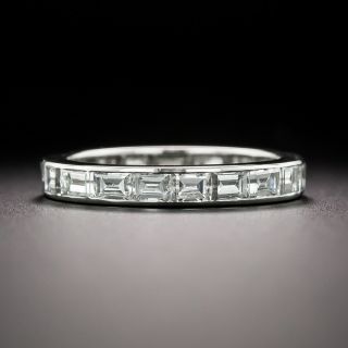 Mid-Century Baguette Diamond Eternity Band - Size  5 3/4 - 4