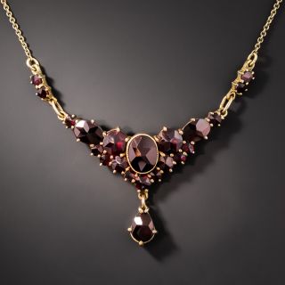 Vintage Bohemian Garnet Necklace - 2