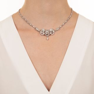 Mid-Century Centerpiece Diamond Necklace