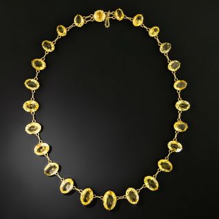 Mid-Century Citrine Riviere Necklace - 2