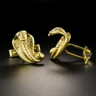 Mid-Century Cobra Cufflinks