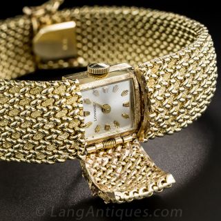 Mid-Century Cover Wrist Watch