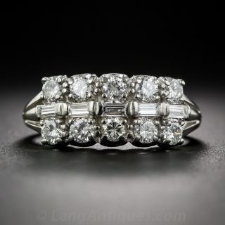Mid-Century Diamond Band Ring