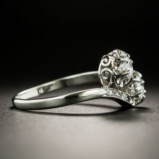 Mid-Century Diamond Bypass Ring