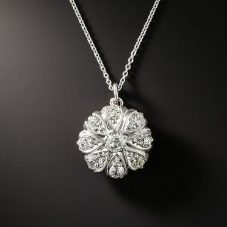 Mid-Century Diamond Cluster Pendant - 2