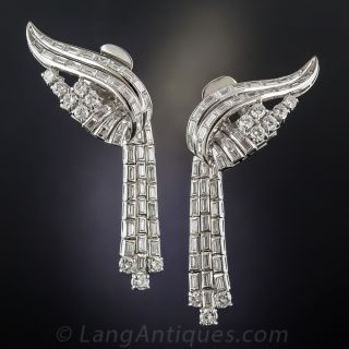 Mid-Century Diamond Day-Night Earrings - 2