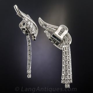 Mid-Century Diamond Day-Night Earrings
