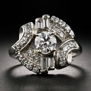 Mid-Century Diamond Dinner Ring