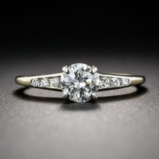 Mid-Century Diamond Engagement Ring
