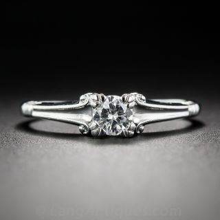 Mid-Century Diamond Engagement Ring
