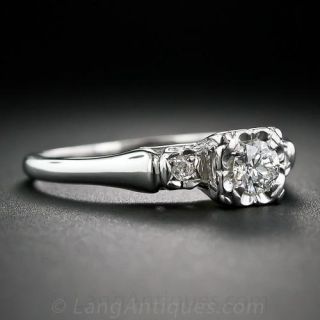 Mid-Century Diamond Engagement Ring