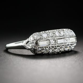 Mid-Century Diamond Platinum Band