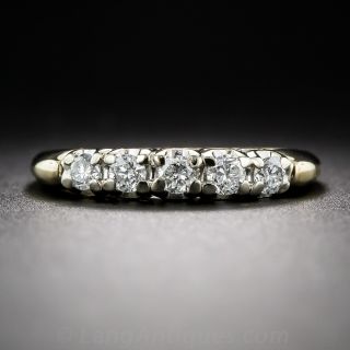 Mid-Century Diamond Wedding Band