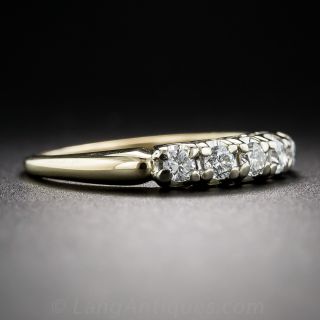 Mid-Century Diamond Wedding Band