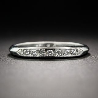 Mid-Century Diamond Wedding Band