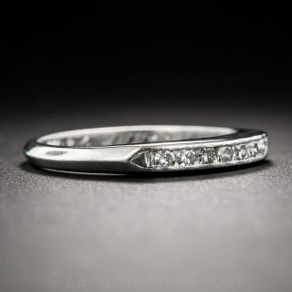 Mid-Century Diamond Wedding Band