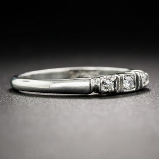 Mid-Century Diamond Wedding Band